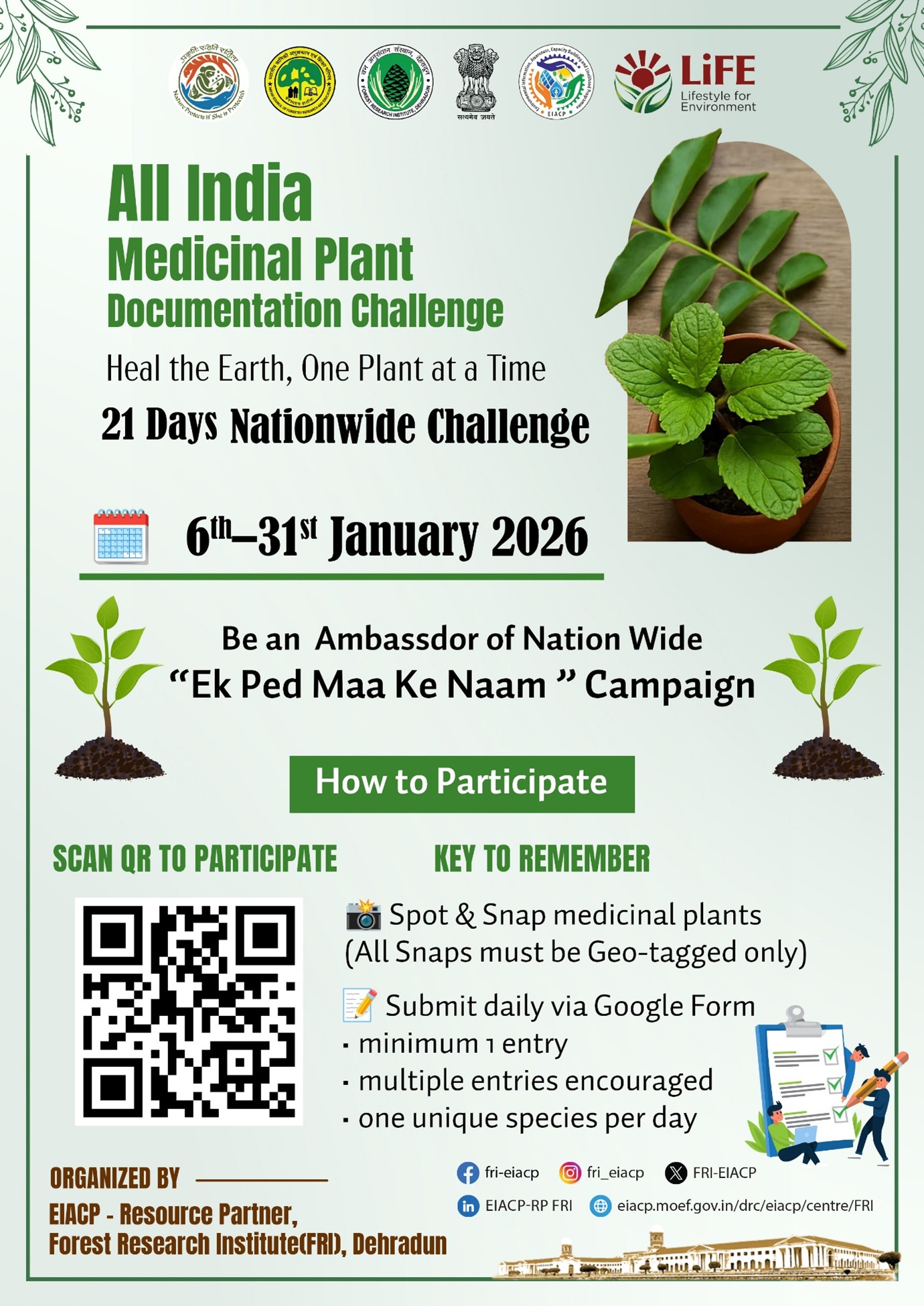 All india medicinal plant documentation challenge