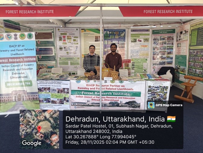EIACP RP FRI Dehradun participated in the Pride of India Expo during the World Summit on Disaster Management 2025 and the 20th Uttarakhand State Science & Technology Conference at Graphic Era University, Dehradun